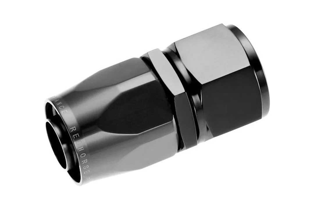 1000-16-2 – REDHORSE Hose End Fitting, -16 AN Hose -16 AN Outlet Straight Anodized Black Aluminum Single